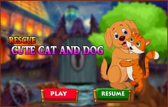 Best Escape Games 172  Rescue Cute Cat and Dog截图2