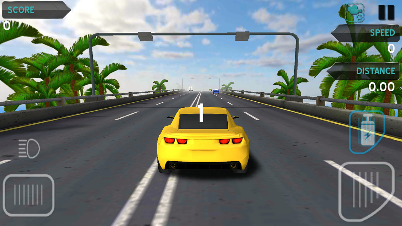 Traffic Racing Game On Beach截图2