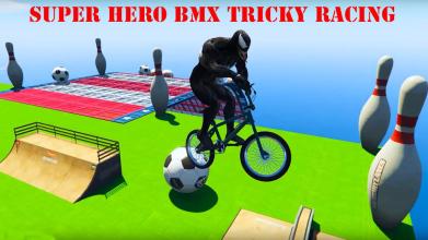 Superheroes Bmx Tricky Racing Games截图2