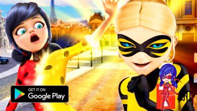 Lady Bug Super MiraculousGame Subway Cat Noir2截图1