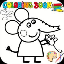 Coloring book Pepp  painting and drawing Pigs截图1