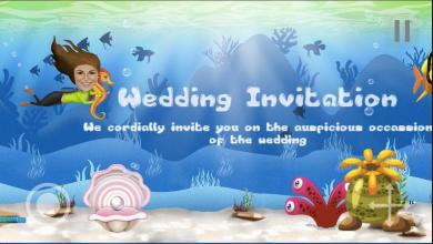 Under Water Theme  Wedding Invitation Game截图2