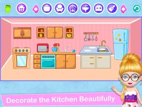 School Decorating Doll House Town My HomePlay Game截图3