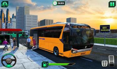 City Bus Simulator  Coach Driving Games截图5