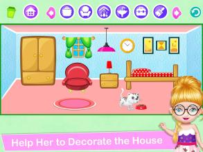 School Decorating Doll House Town My HomePlay Game截图1