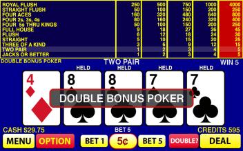 Double Bonus Poker截图2