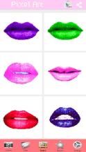 Coloring Book Love Kiss Lips Pixel Art截图4