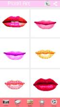 Coloring Book Love Kiss Lips Pixel Art截图5