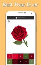 Rose Flowers Coloring Book, Color By Number Pixel截图4