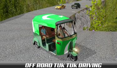 Mountain Auto Tuk Tuk driver  Offroad Rickshaw 3D截图5