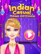 Indian Casual Dressup Game and Salon Makeup Game ^截图5