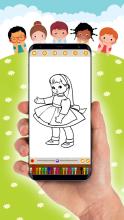 Easy Doll Coloring Book 2019  FREE截图4