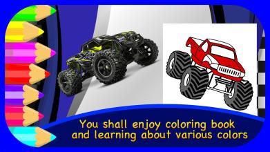 Monster Truck Coloring Book截图1