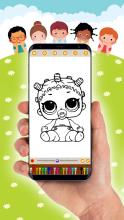 Easy Doll Coloring Book 2019  FREE截图2