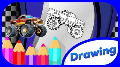 Monster Truck Coloring Book截图4