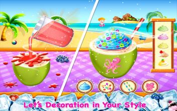 Coconut Milkshake Maker  Beach Party Cooking Game截图5