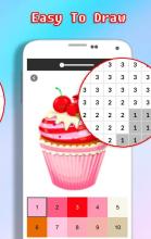 Cupcake Coloring Book  Color By Number截图3
