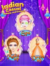 Indian Casual Dressup Game and Salon Makeup Game ^截图4