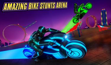 Light Bike Stunt Racing Game截图4