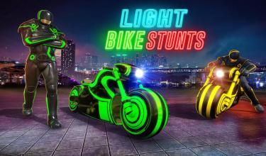 Light Bike Stunt Racing Game截图1