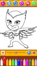 PJ Heroes Masks Coloring Pages截图2