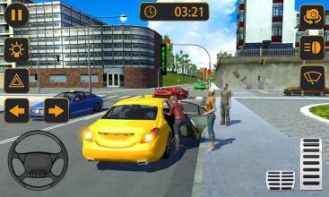 City Taxi Driving Games  Modern Taxi截图2