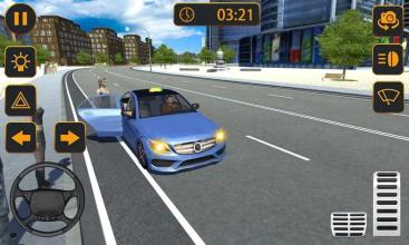 City Taxi Driving Games  Modern Taxi截图1