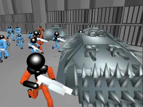 Stickman Prison Battle Simulator Zombies截图5