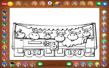 Coloring Book 6 Lite Number Trains截图3