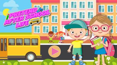 Pretend After School Life Fun Town Learning Game截图1