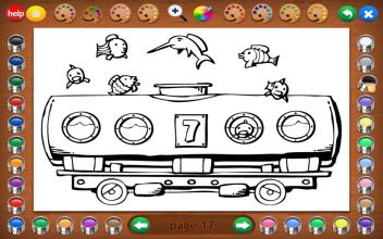 Coloring Book 6 Lite Number Trains截图4