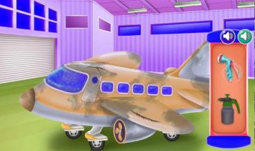 airplane cleanup game kids截图2