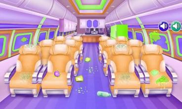 airplane cleanup game kids截图4