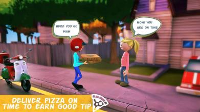 Pizza King Moto Pizza Delivery Boy截图3