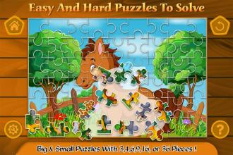 Horse Jigsaw Puzzle Game截图1