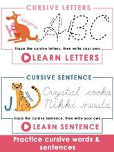 Kids Learn Cursive Writing  Cursive For Toddlers截图1