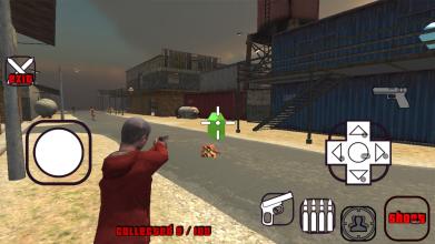 Gangster Shooter Zombie City 3D截图2