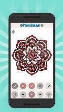 Mandalas color by number  Mandala pixel art截图5