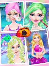 Mermaid Princess Fashion Doll Makeup Salon截图1