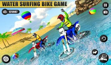 Beach Water Surfer Dirt Bike Xtreme Racing Games截图5