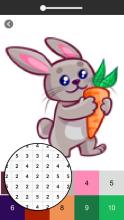 Bunny Coloring Book  Color By Number截图3