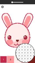 Bunny Coloring Book  Color By Number截图2