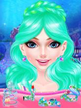 Mermaid Princess Fashion Doll Makeup Salon截图2