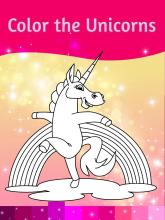 Unicorn Coloring Pages with Animation Effects截图1