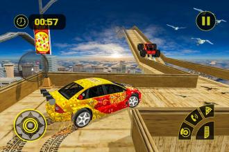 Pizza Delivery Mega Ramp Rider Crash Stunts截图4