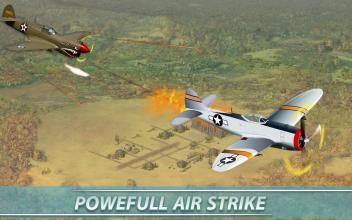 Air War Combat Dogfight airplane sky shooting game截图1