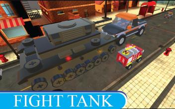 Race Trucks Cars Helicopters and Tanks in city截图1