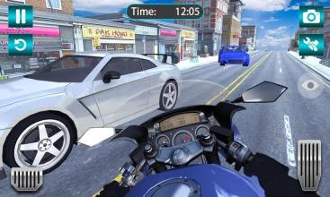 Highway Traffic Rider Bike Racing 2019截图1