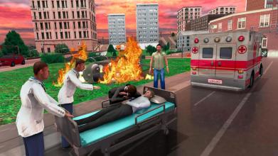 Emergency Ambulance Rescue Driver  Simulator 3D截图4