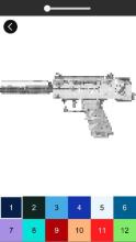 MLG Weapon Pixel Art Guns Color By Number Game截图4